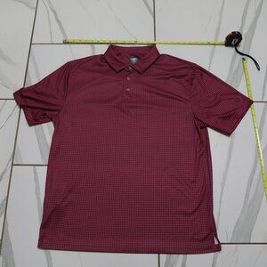 Pro Tour Coolplay XL Red Black checkered Golf Polo Shirt Mens